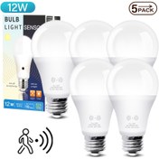 Resim 5 Adet Kasotile 12W Motion Sensor LED Ampul - Enerji Verimli, Uzun Ömürlü 20.000 Saat, Gece Işığı için Otomatik Açma/Kapama, Koridorlar, Merdivenler, Garajlar için İdeal, 110-240V, Garaj Aydınlatması | Enerji Verimli Ampuller | Dayanıklı Ampuller, Ev için LED Ampuller 