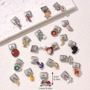 Resim Günlük Şirin Kartoyn Tasarım Ladybug, Donut, Kuğu, Yüksek Topuk, Yıldız, Dondurma Charm Pimleri - İtalyan DIY Modül Dekoratif Boncuklar ve Mücevherat - Paslanmaz Çelik 