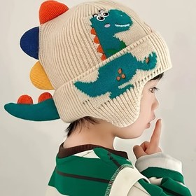 Resim Kız Çocukları için Karikatür Sıcak Kulak Isıtıcı Bere 0-3, Toggle'lu Esnek Örgü Şapka, Şükran Günü için Mükemmel 
