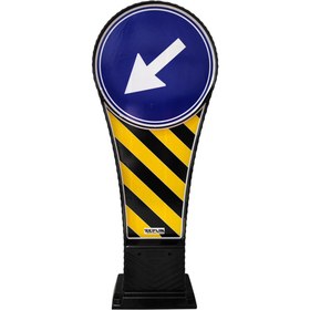 Resim İleri Trafik Esnek Refuj Başı Dubası 400 x 1000 mm 