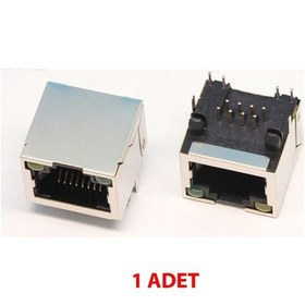 Resim 8P8C Metal RJ45 Soket Led Göstergeli Ethernet Bağlantı Soketi 