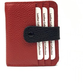 Resim Skarlet Unisex Kırmızı Hakiki Deri Cüzdan 
