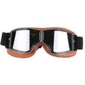 Resim Harley Off-road Motosiklet Gözlükleri Retro Stil Ve Rüzgar Geçirmez Outdoor Visionsarı Gümüş 