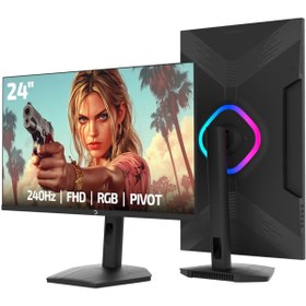 Resim Gamepower Lunis L20 24'' 240hz 0.5ms Va Fhd Rgb Pivot Gaming Monitör 