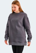 Resim VADIM Oversize Kadın Sweatshirt Koyu Gri 