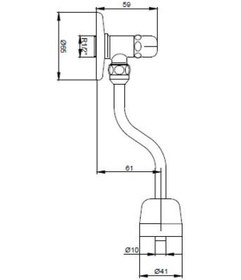 Resim Yak Pisuar Pisuvar Musluğu 102111433 Krom 