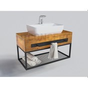 Resim Ntconcept Masif Ağaç Lavabo Dolabı (Hilton) (419333999) 