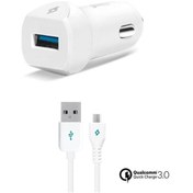 Resim Ttec Speedcharger Qc 3.0 Araç Şarj Aleti Beyaz 