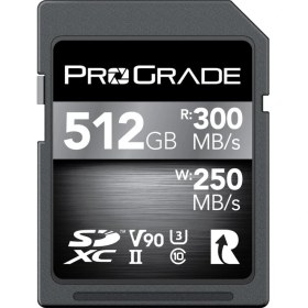 Resim Prograde 512GB Sdxc Uhs-Iı V90 Memory Card (300MB/S) 