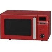 Resim Arçelik Md 220 K Vintage Kırmızı Mikrodalga Fırın Mekanik Kontrol Paneli ile Solo Kullanım 