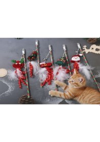 Resim River World Kediler İçin Oyun Oltası Zilli Konsepti Yeniyıl 