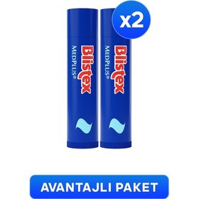 Resim Blistex Medplus Stick Dudak Koruyucu Bakım Kremi 2 x 4.25 G 