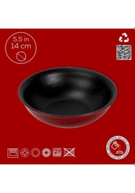 Resim Lava Döküm Yuvarlak Çorba Kasesi Çap Ø 14cm. Bordo 