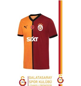 Resim Galatasaray Lisanslı 2024/2025 Parçalı İç Saha Taraftar Forma Xyz Kırmızı - Sarı 