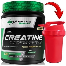 Resim Pharma Nutrition Kreatin Monohidrat Creatine 500 G 100 Servis Micronized Creatine Monohydrate Mikronize + Shaker 