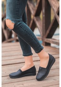 Resim Artı-Artı020-1202 İçi Deri Kadın Sneaker Ayakkabı 