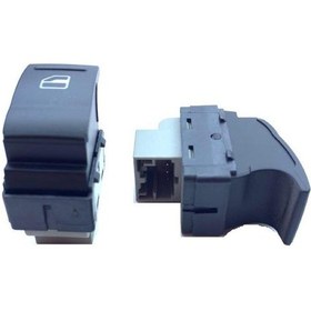 Resim VW T5 Cam Açma Anahtar Düğmesi Ön Sağ Tekli 2003-2019 