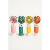 Resim Mini Meyveli El Fanı, Taşınabilir Sessiz El Vantilatörü, Kompakt Serinletici, Yaz Tatili Için Pratik Kullanım, Karışık Renk Gönderimli 