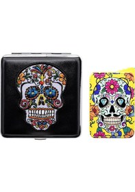 Resim La Catrina Sigara Tabaka Ve Çakmak Seti Sarı 