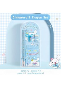Resim Sanrio Kuromi Cinnamoroll Kuromi Kırtasiye Seti 12 Parça Kuromi Kırtasiye Seti Mavi 