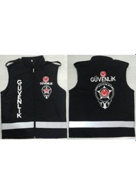 Resim Özel Güvenlik Yeleği Satınal,yazıları Nakış İşlemeli Silinmez. Siyah 