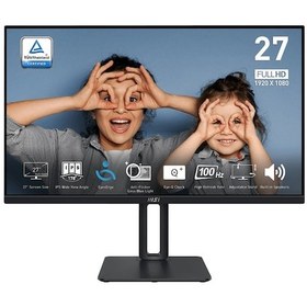 Resim MSI PRO MP275P 27" 1 MS 100 Hz HDMI+VGA Full HD IPS LED Monitör 