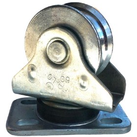 Resim ÖZMENT 80 Mm Raylı Kapı Makarası Döner Makara Katlanır Kapı Makarası 