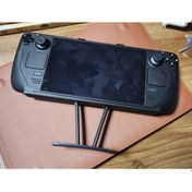 Resim Gaojunshop01 Ergonomik Oled Steam Deck Çantasız Oyun Ayağı Siyah Eller Serbest Oyun Ağırlık Azaltma 