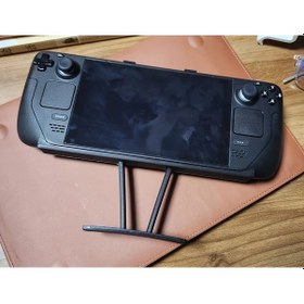 Resim Sunshine022 Ergonomik Oled Steam Deck Tutucu Stand Elleri Serbest Oyun Agirlik Azaltma Aksesuari Siyah 