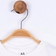 Resim Nk Kids Kız Bebek Pamuklu Kısa Kol Kol Büzgülü Basic Tshirt-11691 Krem 