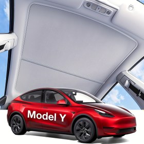 Resim For Tesla Model Y 2025 için Çatı Güneşlik, Her Zaman Sıkı Kalır, Buz Kristali Nano Kaplamalar, 3. Nesil Isı Yalıtım Cam Güneşlik 