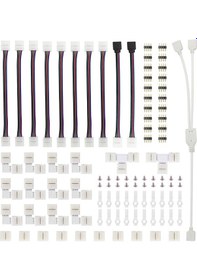 Resim Dofolink 5050 Rgb Led Şerit Bağlantı Seti - Kaynak Olmadan Kurulum, Döner Köşe Bağlayıcı, Çoğaltıcı Ve Uzatma Kabloları 