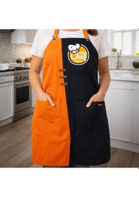 Resim Bk Gift Kişiye Özel İsimli Turuncu & Siyah Mutfak Önlüğü -8, Aşçı Ve Şef Önlüğü, Ev Hediyesi Kobitmeyencom36626 Bk Gift Renkli 