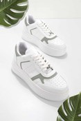 Resim Bambi Beyaz Su Yesili Kadin Sneaker K01836000609 Bambi