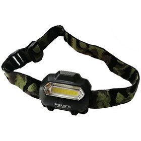 Resim Police Pc - 1917 Cob Led Kafa Feneri Siyah 