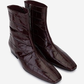 Resim Valmenti Kadın Hakiki Deri Bordo Topuklu Bot 1154 309 Bn Bot Sk25-26 Bordo Bordo 