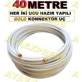 Resim 40 M 40 Metre Hazir Rg6 Uydu Anten Kablosu 