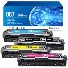 Resim Canon İ-Sensys LBP-640C Yazıcı Uyumlu CRG054 Çipli Muadil Toner Seti (CF400) 