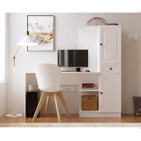 Resim Rabi Mobilya İzel Country Çalışma Masası Beyaz 