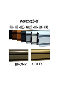 Resim Perdemix Dekoratif Perde Ray Kornişi Alüminyum 2 Kanallı 