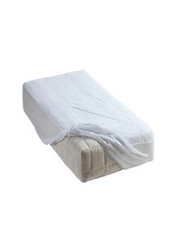 Resim Taşçı 60x120 Cm Fitted Alez Sıvı Geçirmez Micro Kumaş Yatak Koruyucu Beyaz 