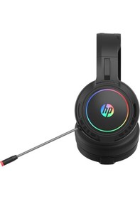 Resim Hp Dhe-8006 Kablolu Mikrofonlu Usb 7.1 Rbg Siyah Oyuncu Kulaklığı 