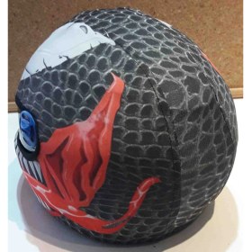 Resim Kaskmania Motosiklet Çocuk Kask Kılıfı Kaplaması Venom 