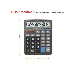 Resim Hesap Makinesi 12 Hane Masa Tipi F3048 Diğer 