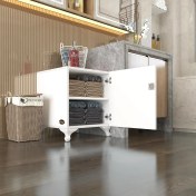 Resim Kenzlife kilitli dolap rana39 byz 47*39*39 banyo dolabı hazır mutfak ofis kiler kitaplık evrak ayaklı 
