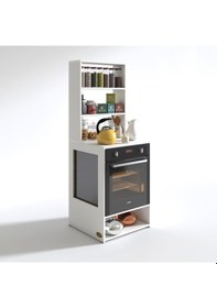 Resim Kenzlife ankastre fırın dolabı ismihan byz 165*60*56 mutfak raflı 