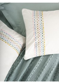 Resim Cotton Box Aura Tek Kişilik Pike Takımı Pebble Mint Mint Yeşili 