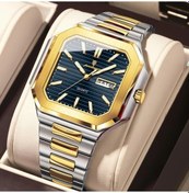 Resim Fochsia Poedagar Erkekler İçin Şık Lüks Çok Yönlü Kuvars Saat 672 Altın Mavi 3 Çelik Kayış Suya Dayanıklı Diğer 