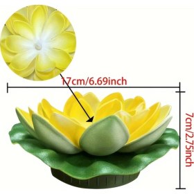 Resim Willowhaven Güneş Enerjili Led Lotus Işık 2 Beyaz Yüzer Havuz Bahçe Aydınlatma 