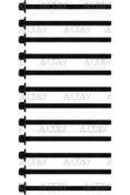 Resim Orjinal CİVATA SİLİNDİR KAPAK SAPLAMASI CORSA C / CORSA D / ASTRA H Z10XEP-Z12XEP-Z14XEP-Z14XER (12 ADET)-[p 